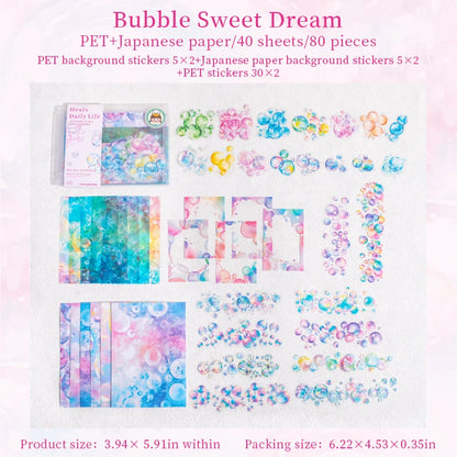 JIANQI 80pcs Vintage Stickers Set Diy Scrapbooking material Labels paper for Journal notebook Planner hand made Craft Supplies