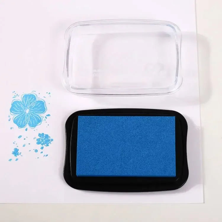 JIANWU 20 Colors Big Ink Pad Oil Planner Silicone Stamp Material Concave Waist Color Ink Pad Creative DIY Journal Stationery