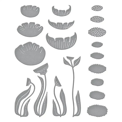 Fresh Picked Anemones Etched 2025 NEW Cutting Dies Scrapbook Diary Decoration Stencil Embossing Template DIY Greeting Card
