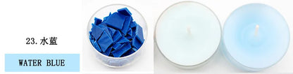 34-color candle dye diy scented candle making pigment flake soy wax pigment color block soy candle making kit diy supplies