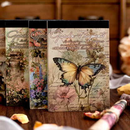 100 pcs Vintage Plants Flowers garden Material paper paper Scrapbooking DIY Photo Album Collage Journal Creative Stationery