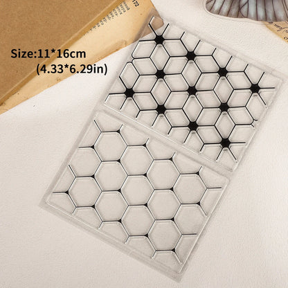 JIANWU Vintage Wave Lace Pattern Landscape Material Collage Silicone Stamp Creative DIY Journal Student Supplies Stationery
