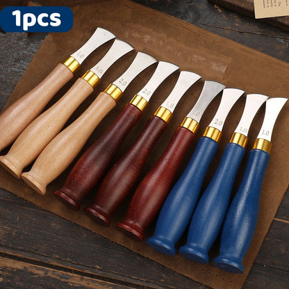 Zxiixz 1Pcs Leather Edge Crimper Shallow Slot Edge Linear Edge Device Edge Creaser Stainless Steel Leather Crimoping Tool