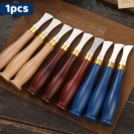 Zxiixz 1Pcs Leather Edge Crimper Shallow Slot Edge Linear Edge Device Edge Creaser Stainless Steel Leather Crimoping Tool