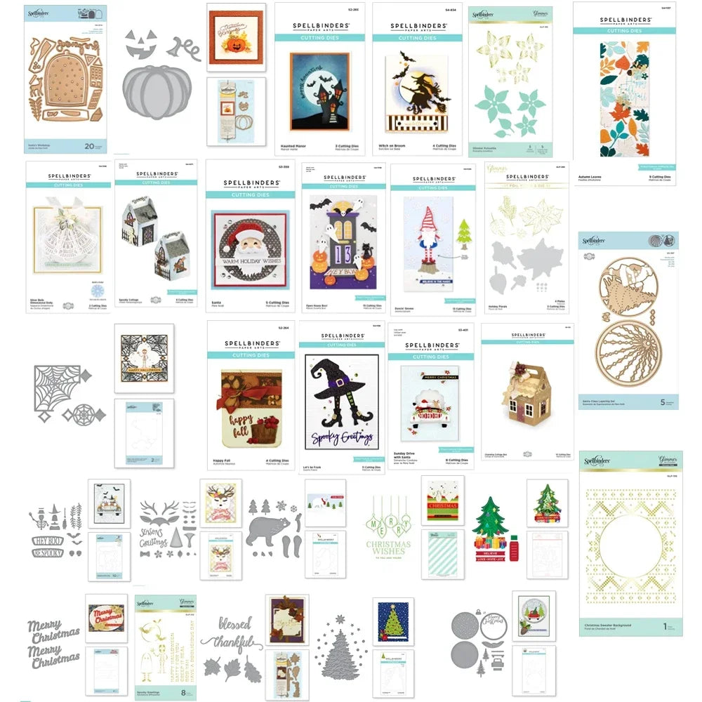 Halloween 2025 NEW Cutting Dies Scrapbook Diary Decoration Stencil Embossing Template DIY Greeting Card Handmade