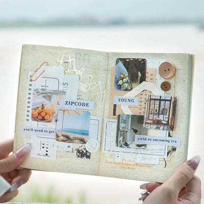 JIANQI 30pcs/pack 90patterns/pack Daily Scenery Stickers Book Scrapbooking Junk Journal Creative Stationery DIY Deco Stickers