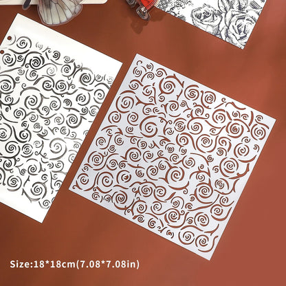 JIANWU Vintage Planetary Chart Symbol Border Flower Landscape Material Collage stamp Shading Board Creative Journal Stationery