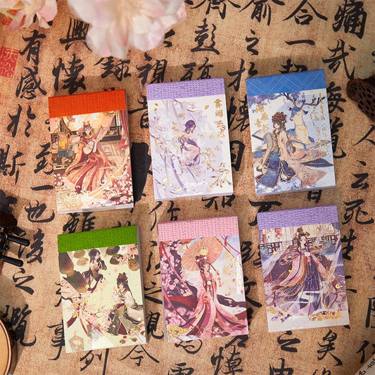 JIANQI 50 pcs Stickers Stickers book Cartoon animation Decorative Scrapbooking material Adhesive Diy Sticker for Diary Album