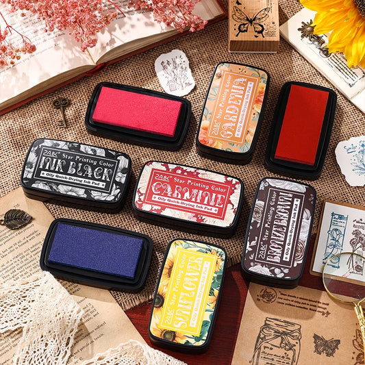 Colorfull Multicolor Ink Pad Planner Stamps Art Scrapbook Student Supplies Self Ink Stamp Inkpad School Accessories Stationery