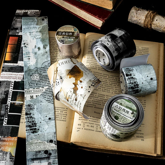 JIANQI 50mm*2m PET Tapes Mottled and blurred DIY Scrapbook Decor Photo Album Collage Junk Journal Materials Aesthetics Stickers