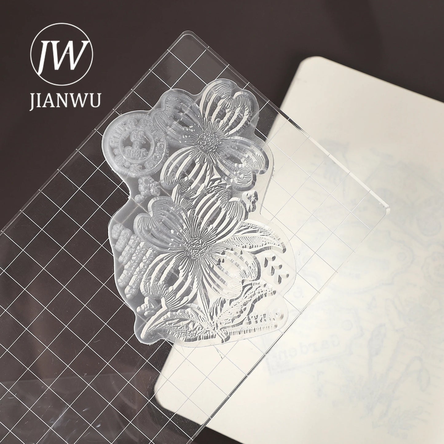 JIANWUVintage Butterfly Flower Label Character Landscape Material Collage Transparent Silicone Stamp Creative Journal Stationery