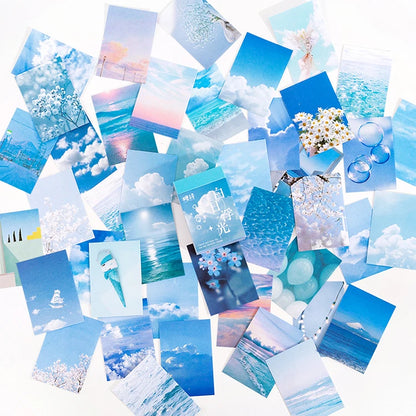 JIANQI 50 pcs Stickers book Decorative Scrapbooking Diary Album notebooks hand made Collage material junk journal supplies
