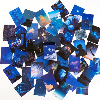 JIANQI 50 pcs Stickers book Decorative Scrapbooking Diary Album notebooks hand made Collage material junk journal supplies