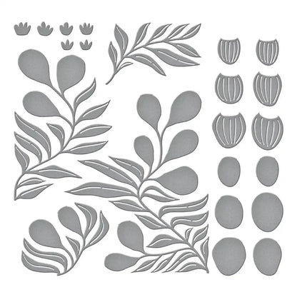 Fresh Picked Anemones Etched 2025 NEW Cutting Dies Scrapbook Diary Decoration Stencil Embossing Template DIY Greeting Card