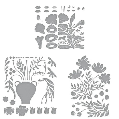 Freshly Picked Angel Trumpet Etching Frame Dies Scrapbook Diary Decoration Stencil Embossing Template DIY Greeting Card Handmade