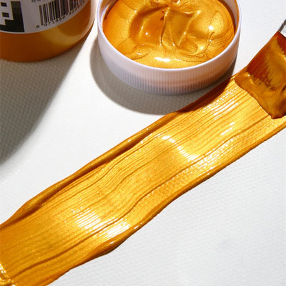 Metallic Acrylic Paint Silver Gold DIY Hand Painted Wall Painting Shoes Stone Statue Waterproof and Fading Graffiti Paint
