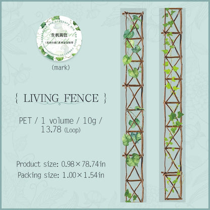 JIANQI 25mm*2m PET Tapes Garden Path DIY Scrapbooking Decor Photo Album Collage Junk Journal Materials Aesthetics Stickers