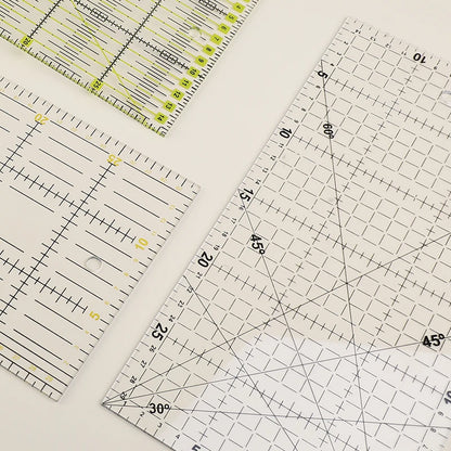 1Pcs Acrylic Multisize Patchwork Ruler Transparent Drawing Ruler Office School Sewing Measuring Supplies Tailor Tools