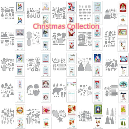 Christmas Collection Part-1 Tree 2025 New Metal Cutting Dies For Scrapbook Diary Decoration Embossing Template Diy Greeting Card