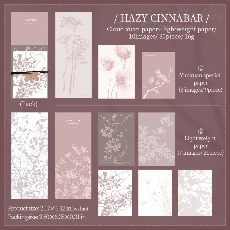 JIANQI 30 pcs Vintage Collage Scrapbooking Journal Material paper Card Making DIY Retro Source Paper Creative Memo Stationery