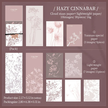 JIANQI 30 pcs Vintage Collage Scrapbooking Journal Material paper Card Making DIY Retro Source Paper Creative Memo Stationery