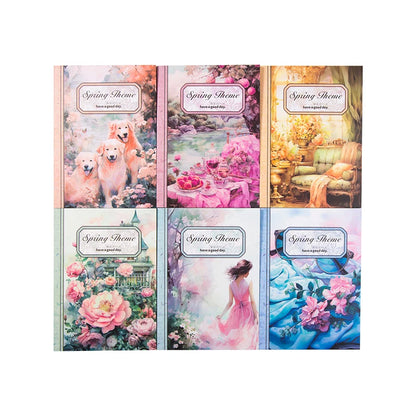 JIANQI 30pcs Vintage Flowers Landscape Materials Paper DIY Scrapbooking Junk Journal Collage Photo Album Retro Background Paper