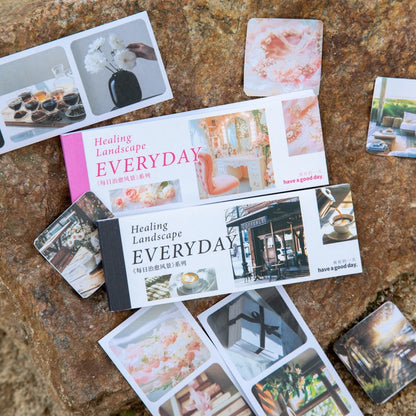 JIANQI 30pcs/pack 90patterns/pack Daily Scenery Stickers Book Scrapbooking Junk Journal Creative Stationery DIY Deco Stickers