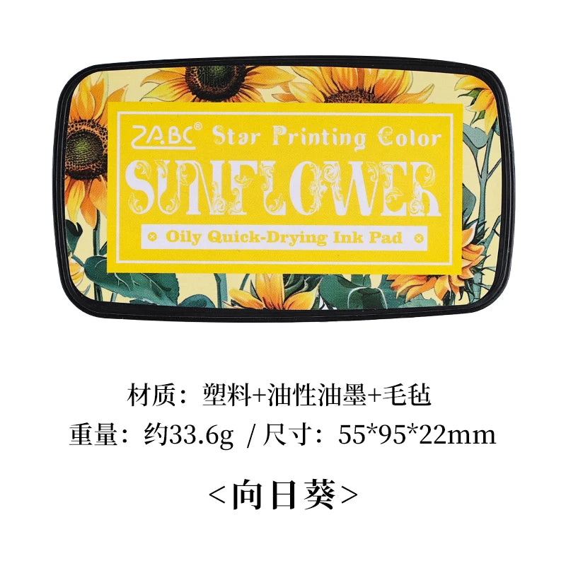 Colorfull Multicolor Ink Pad Planner Stamps Art Scrapbook Student Supplies Self Ink Stamp Inkpad School Accessories Stationery