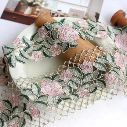 1Yard Hollow Floral High Quality Venise Lace Fabric DIY Handmade Lace Accessories Textile Fabrics Wide 9.5CM