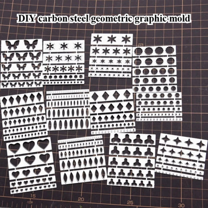 Ultralight Clay Geometry/petal Shape Carbon Steel Cutting Mold DIY Polymer Clay Animation Characters Clothing Decoration Tools