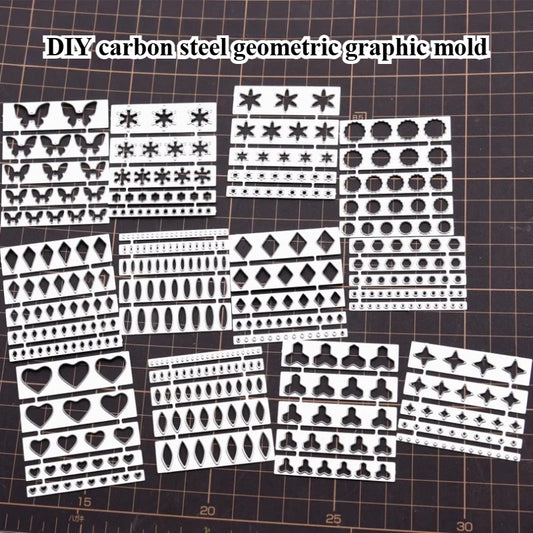 Ultralight Clay Geometry/petal Shape Carbon Steel Cutting Mold DIY Polymer Clay Animation Characters Clothing Decoration Tools