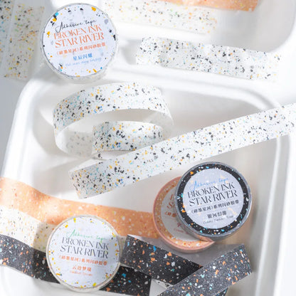 15mm*2m paper Tapes Star River Fragments DIY Scrapbooking Decor Photo Album Collage Junk Journal Materials Aesthetics Tapes