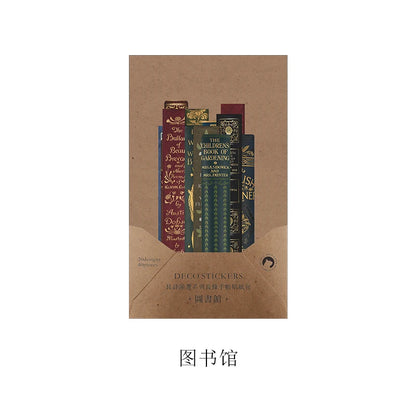 JIANQI 40 pcs Vintage Plant Ticket Stickers Diy Scrapbooking Material Junk Journal Stationery supplies Deco Background paper