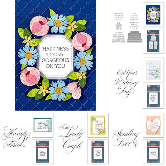 Sending Love Always & Forever 2025 New Hot Foil For Diy Scrapbooking Crafts Maker Photo Album Template Handmade Decoration
