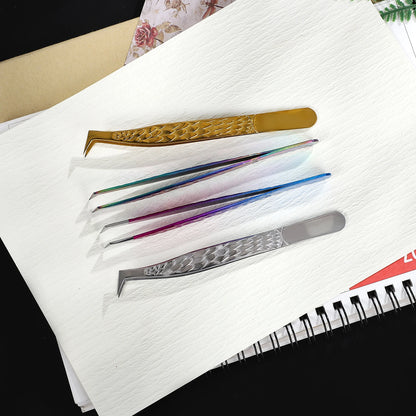 JIANWU Stainless Steel High Density Grafting Tweezers Journal Collage Tool Creative DIY Student Supplies Stationery
