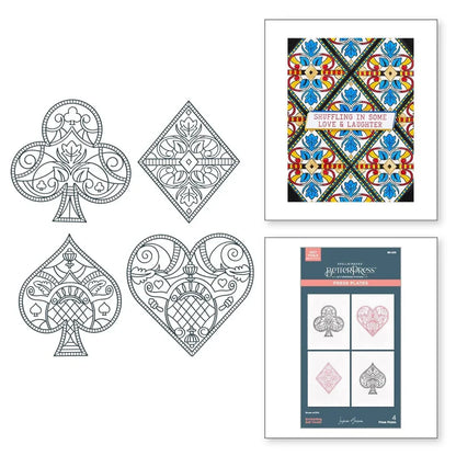 Solitaire Tiles and Club Cutting Stamp Hot Foil Scrapbook Diary Decoration Stencil Embossing Template DIY Greeting Card Handmade
