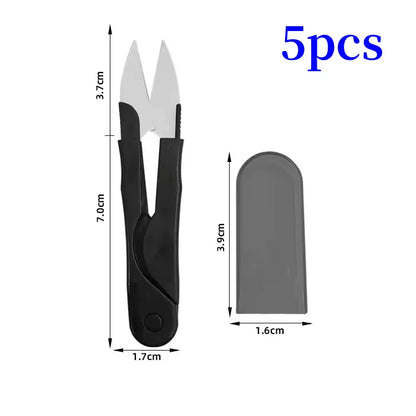 10/5/1pcs Sewing Scissors U Shape Scissors Embroidery Cross-stitch Thread Cutter Yarn Tailor Scissors Fabric Sewing Accessories