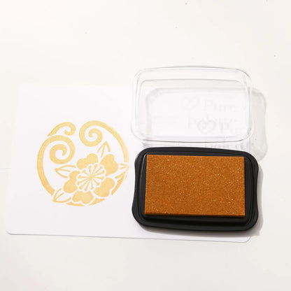 JIANWU 20 Colors Big Ink Pad Oil Planner Silicone Stamp Material Concave Waist Color Ink Pad Creative DIY Journal Stationery