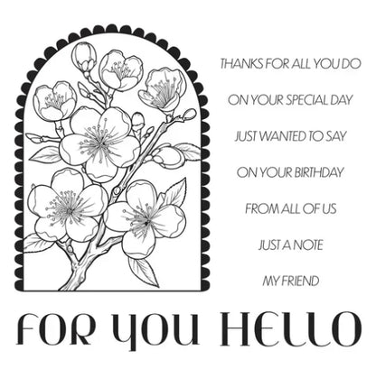 Mouse Flower 2025 New Stamps Scrapbook Diary Decoration Stencil Embossing Template Diy Greeting Card Handmade