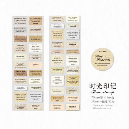 JIANQI 70mm*2m Die cutting Tape Stickers Creativity Scrapbooking Hand Account Adhesive hand made Diy Junk Journal Craft Supplies