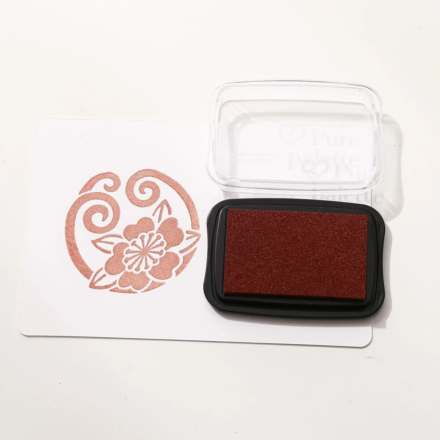 JIANWU 20 Colors Big Ink Pad Oil Planner Silicone Stamp Material Concave Waist Color Ink Pad Creative DIY Journal Stationery