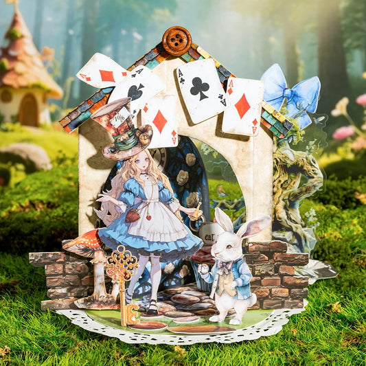 15pcs Fairy Tale Adventure Handbook Stickers DIY Scrapbooking Decor Photo Album Creative Stationery Collage Materials Stickers
