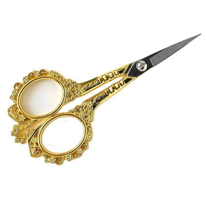 4.67Inch Embroidery Sewing Scissor Retro-style Stainless Steel Peacock Needlework Sewing Scissors for Paper Fabric Cutting Craft