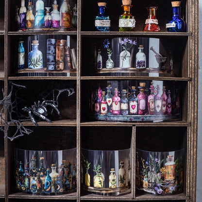 40mm*2m PET Tape Witch's Potion Bottle Stickers DIY Scrapbooking Hand Account Adhesive hand made Diy Junk Journal Craft Supplies