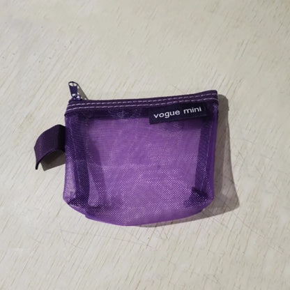Mesh Storage Bags, Zipper Pouches, Travel Portable Lipstick Bags ID Credit Card Holder Small Coin Purse