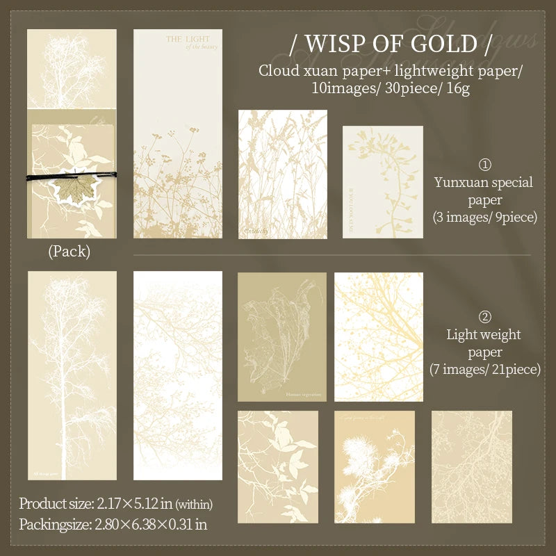 JIANQI 30 pcs Vintage Collage Scrapbooking Journal Material paper Card Making DIY Retro Source Paper Creative Memo Stationery