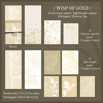 JIANQI 30 pcs Vintage Collage Scrapbooking Journal Material paper Card Making DIY Retro Source Paper Creative Memo Stationery