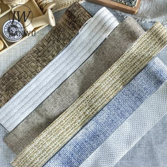 JIANWU 40mm*200cm Fabric Workshop Series Vintage Cloth Pattern Landscape Material Collage Washi Tape Creative Journal Stationery