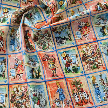Newspaper Fabric Map Retro Vintage Digital Printed for Handmade DIY Sewing Accessories