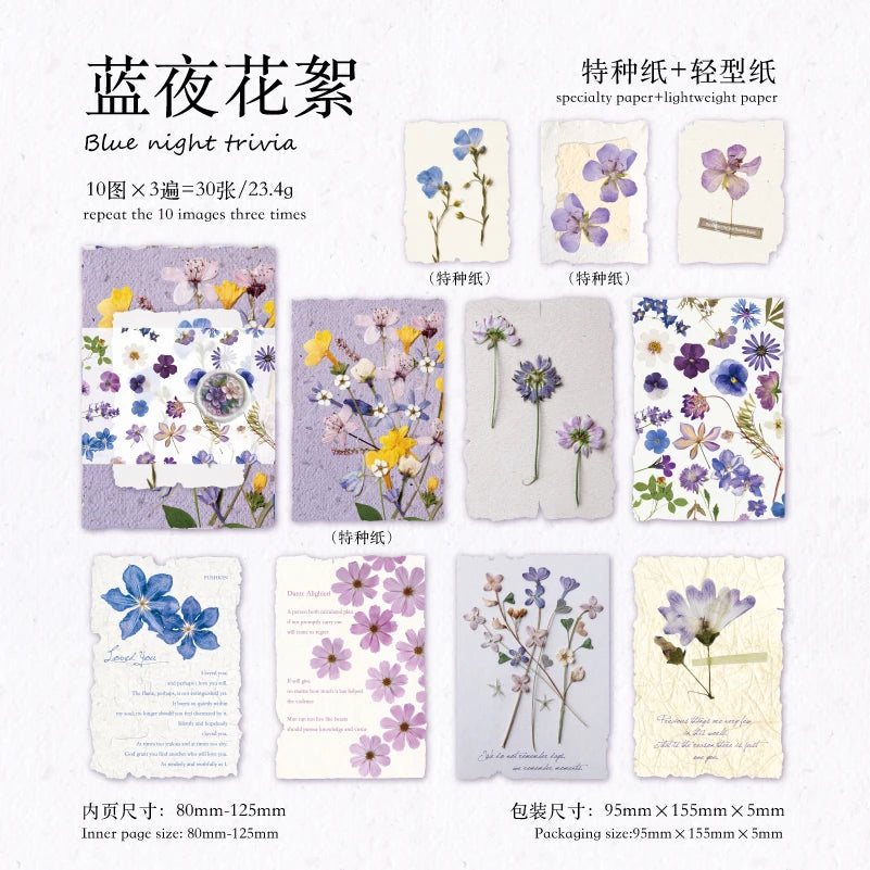 30pcs Creative Scrapbook Vintage Materials Paper Combo Kit DIY Junk Journal Collage Photo Album Retro Art paper